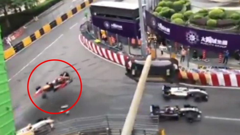 VIDEO: Teen driver survives this terrifying Grand Prix crash, then tweets about her spine surgery