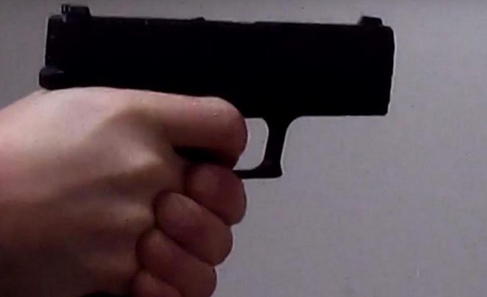 Armed robbers demand cash from man. But victim wrestles gun away; makes one perp pay ultimate price.