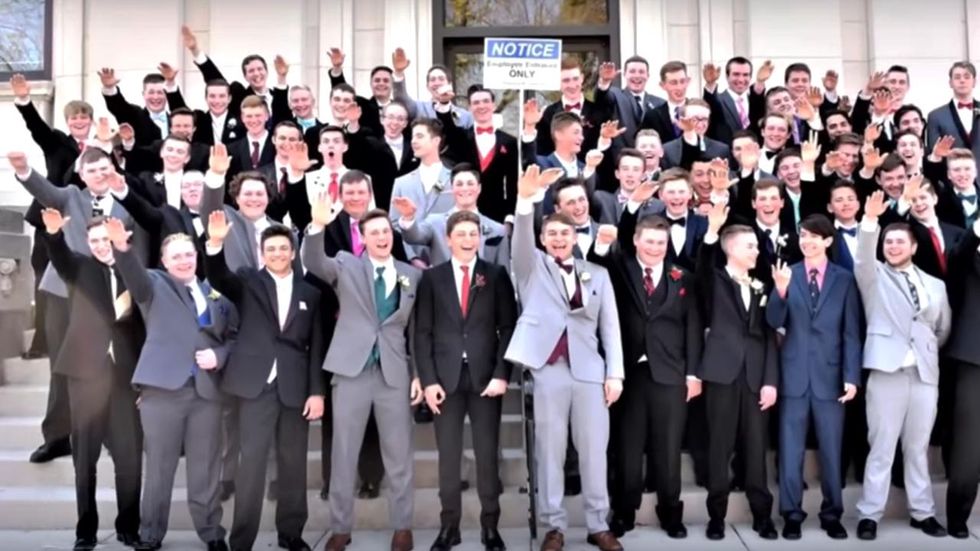 Wisconsin school district believes free speech protects students in alleged Nazi salute photo
