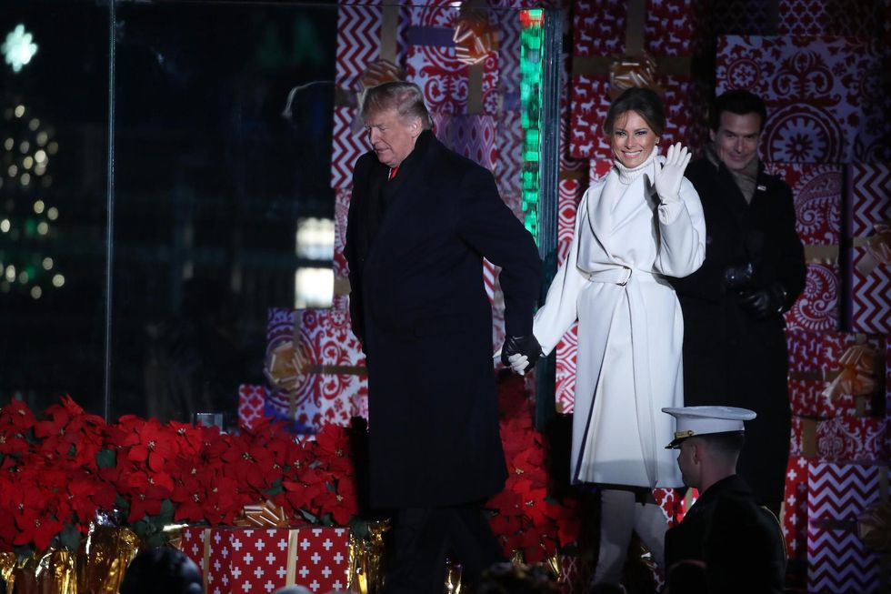 Something bizarre happened after the Christmas tree lighting ceremony at the White House