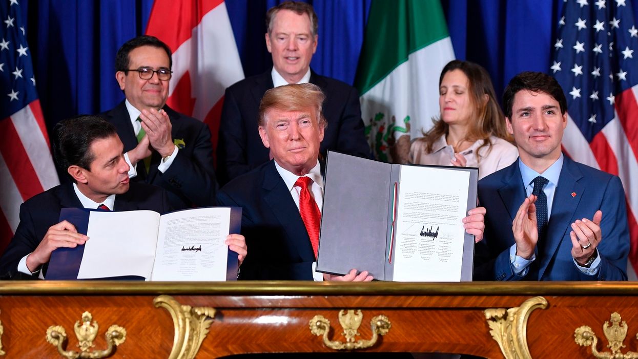 Trump says he will cancel NAFTA, forcing Congress to approve new trade deal