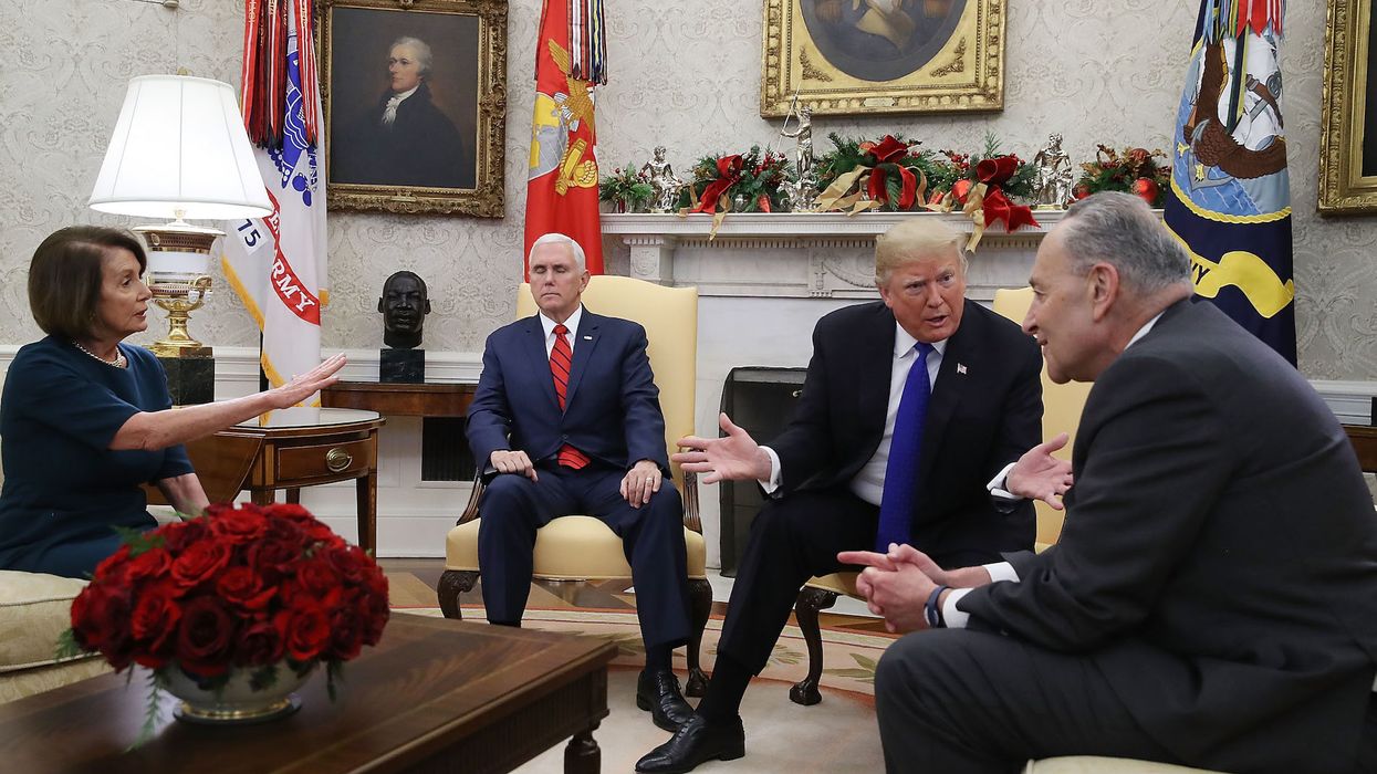 Trump stuns Pelosi and Schumer in contentious debate over the border wall