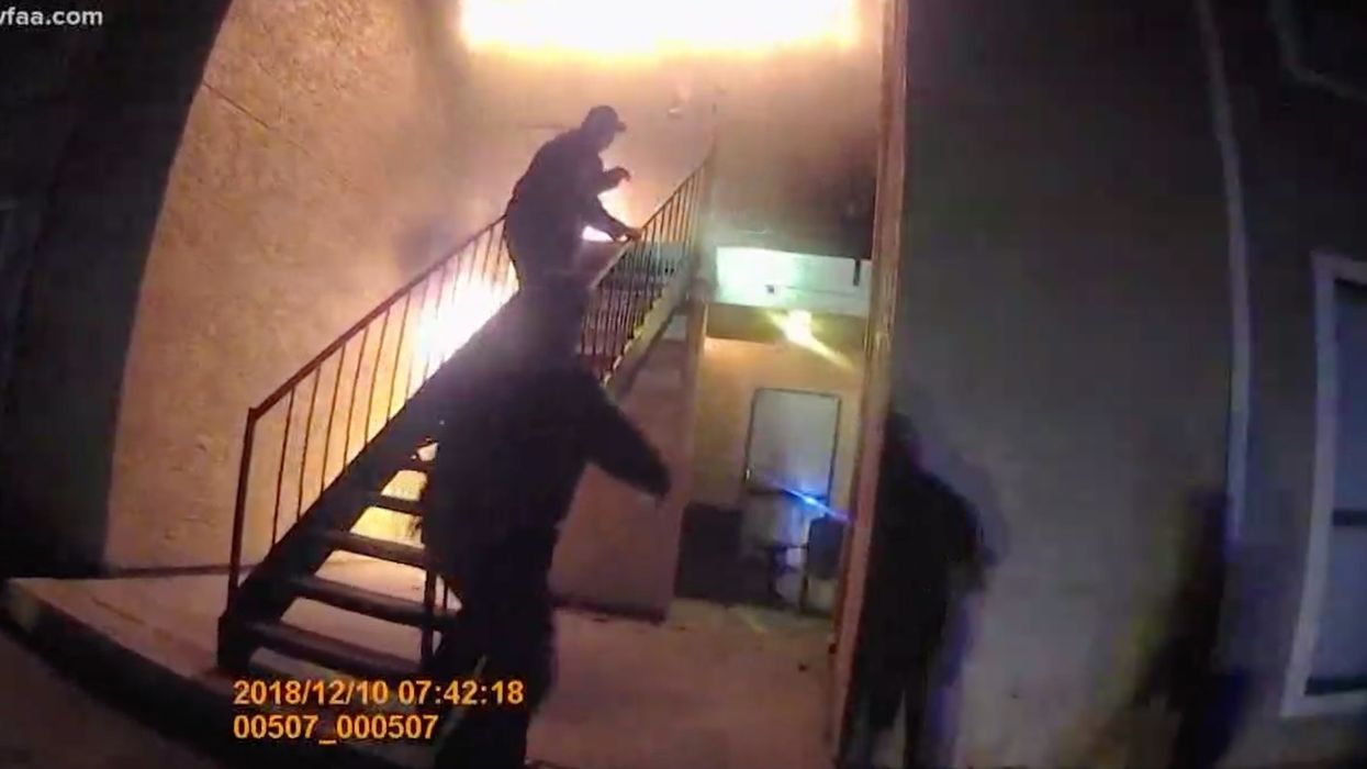Amazing bodycam video shows Texas officers saving a boy from a blazing apartment