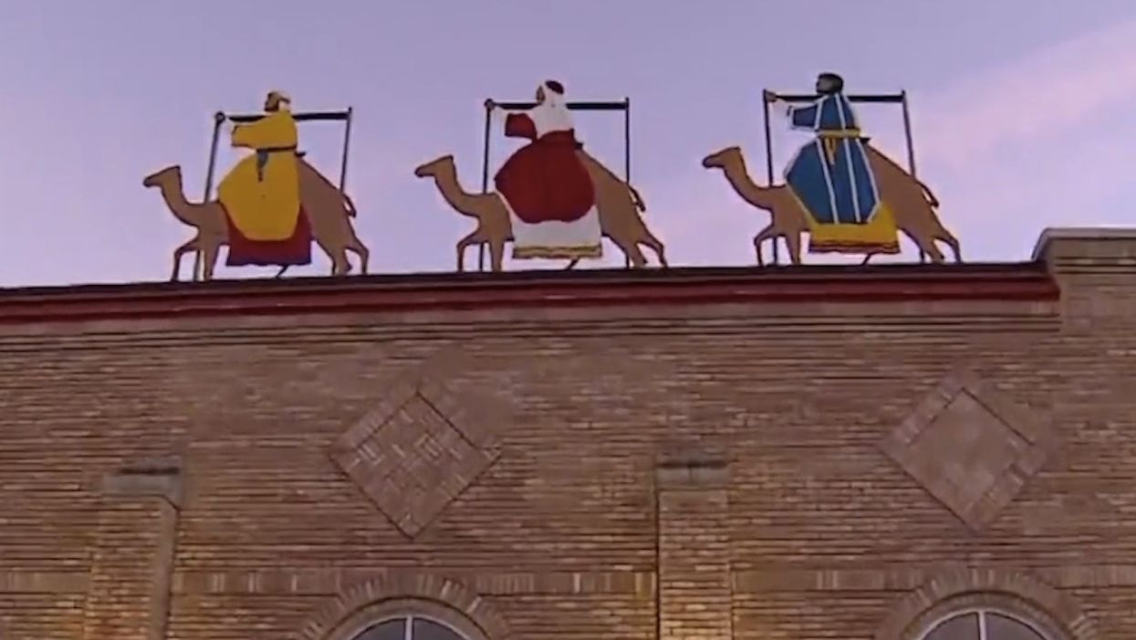 Controversial Christmas display atop school building goes to board vote. Grinches won't like decision.