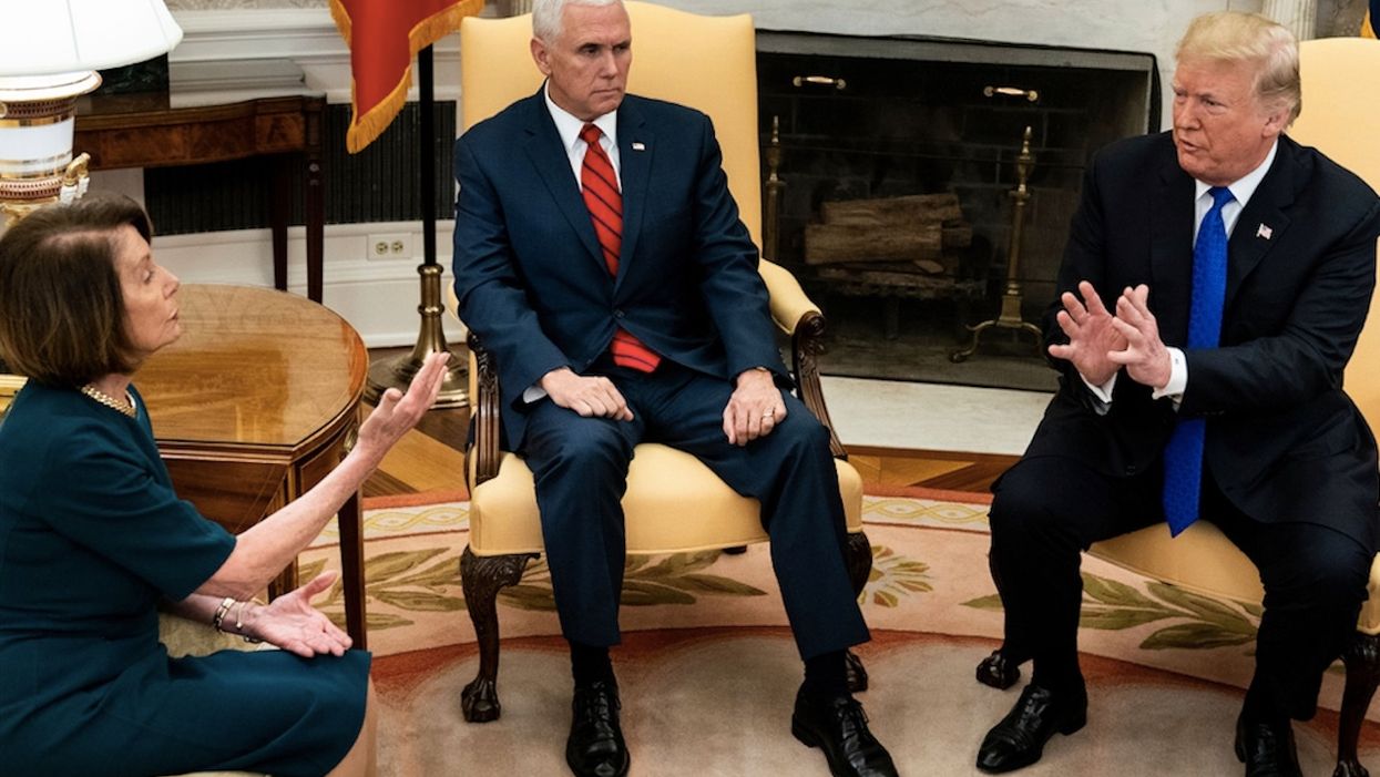 Pelosi says she told Trump she prayed for him. The president's reported reply? It's pure Trump.