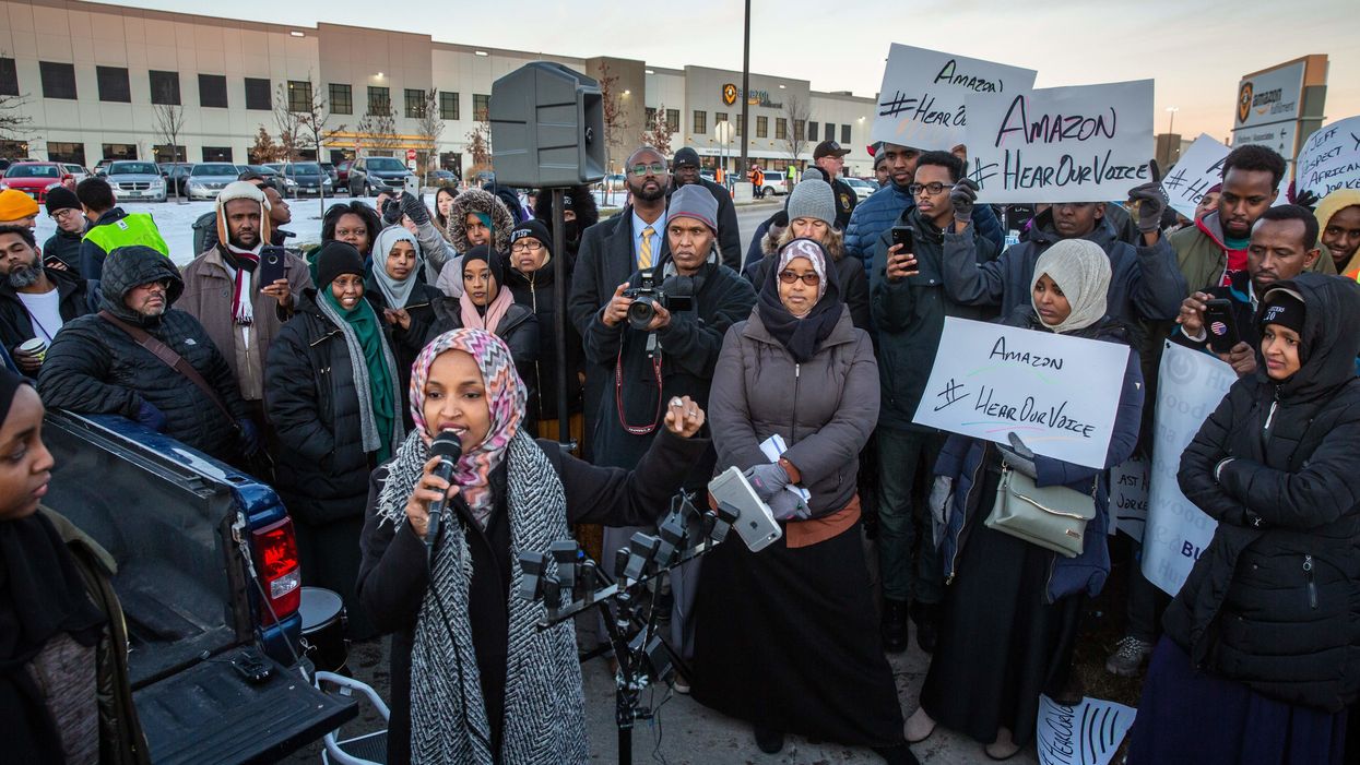 Muslim Amazon workers protest against tech giant, claim they don't have enough time to pray