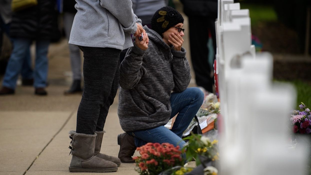 College memorial for synagogue massacre victims defaced with pro-Palestinian messages