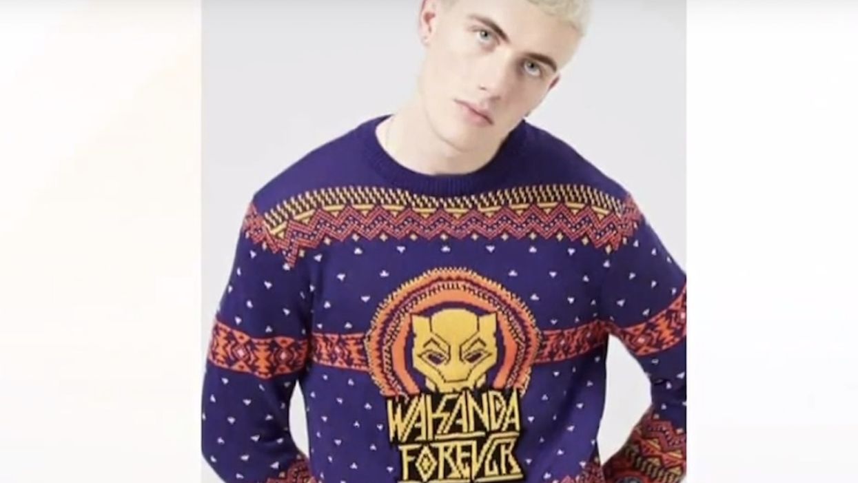 White model used for 'Black Panther' sweater ad — and woke Twitter users are outraged