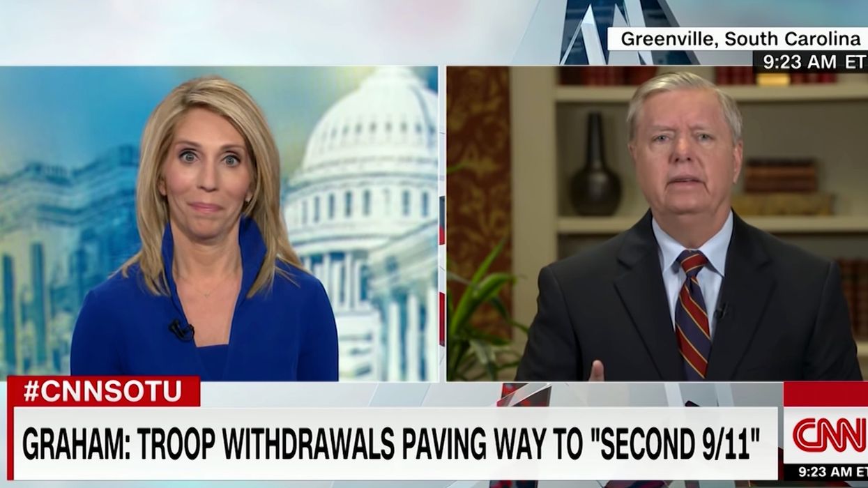 Lindsey Graham explodes on CNN anchor who defends Obama's Iraq strategy: 'That's a bunch of bulls**t'