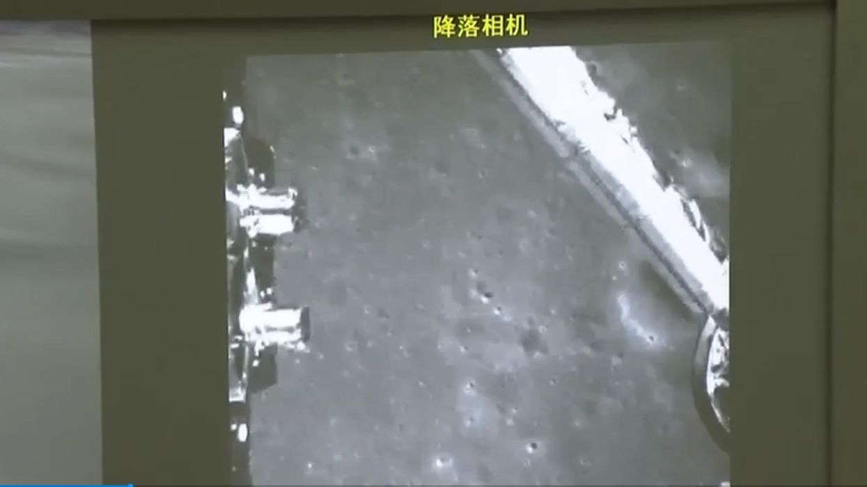 Chinese rover sends first ever images of its new rover on the far side of the moon