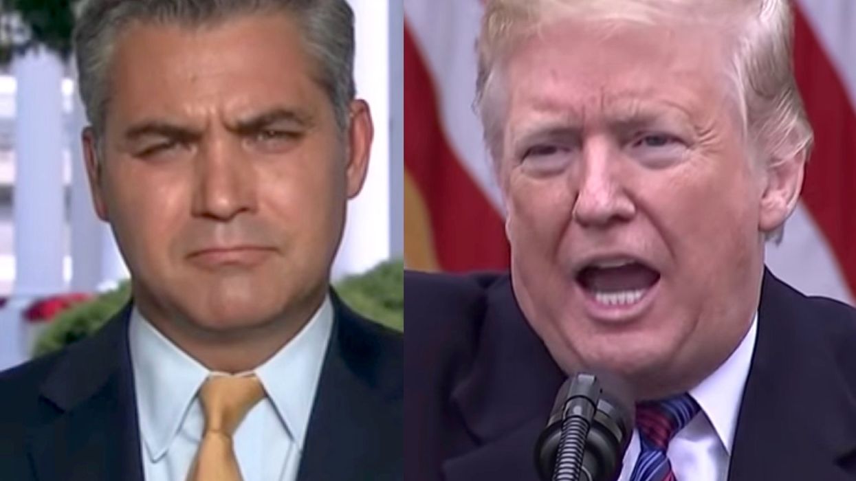WATCH: Trump took a hilarious jab at Jim Acosta when he saw him in the White House