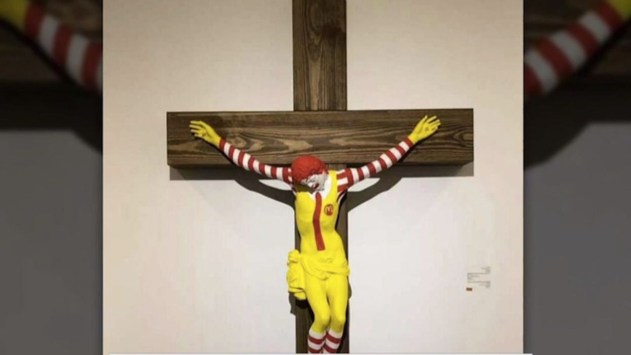 'McJesus' sculpture in Israeli museum enrages Arab Christians who violently clash with police