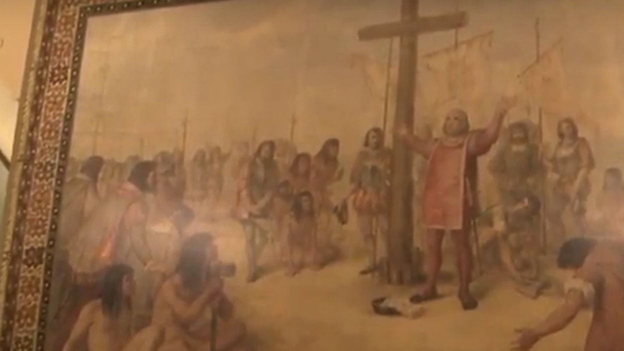 Notre Dame to cover over Christopher Columbus murals painted in 19th century to make leftists happy
