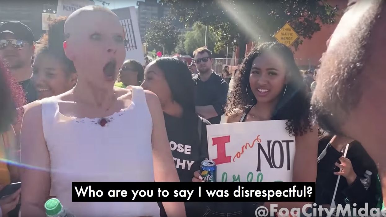 Feminist melts down over MAGA hats during LA Women’s March: ‘Pay attention to fear and not logic!’