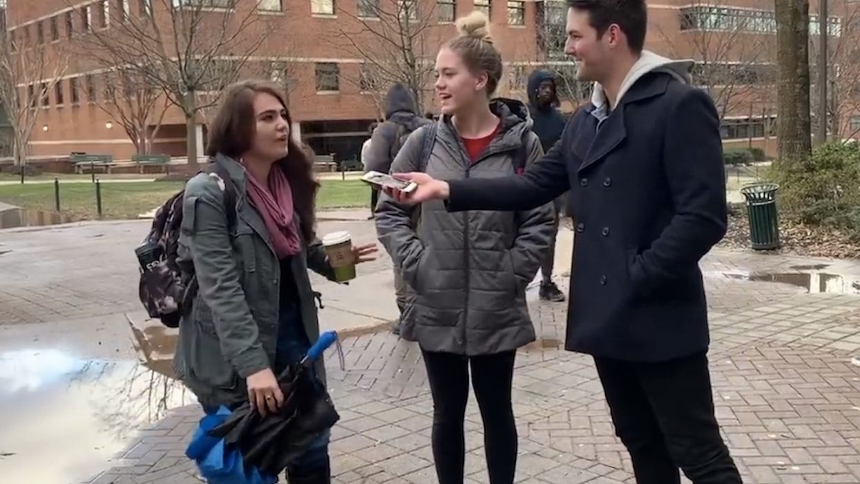 WATCH: College students blame Trump for shutdown. But their tune changes after learning crucial fact.