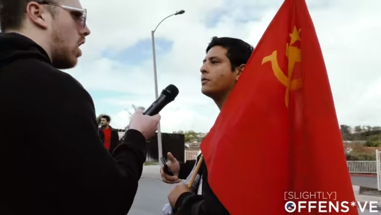 WATCH: Outraged protesters march on border patrol — and ironically can't get past front gate