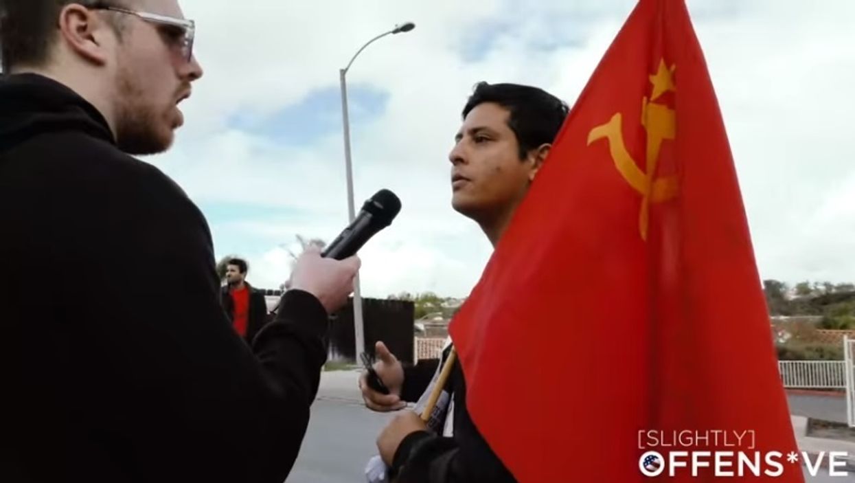 WATCH: Outraged protesters march on border patrol — and ironically can't get past front gate