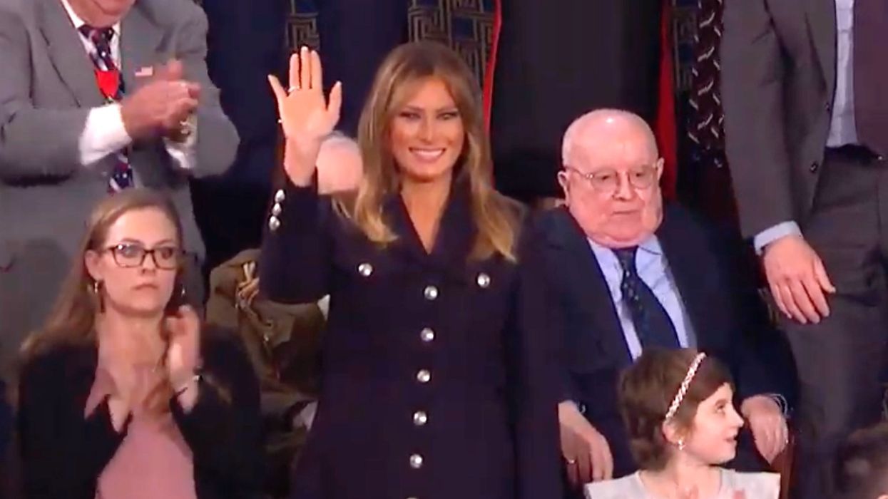 First lady Melania Trump makes a political fashion statement at the SOTU — and liberals are angry about it