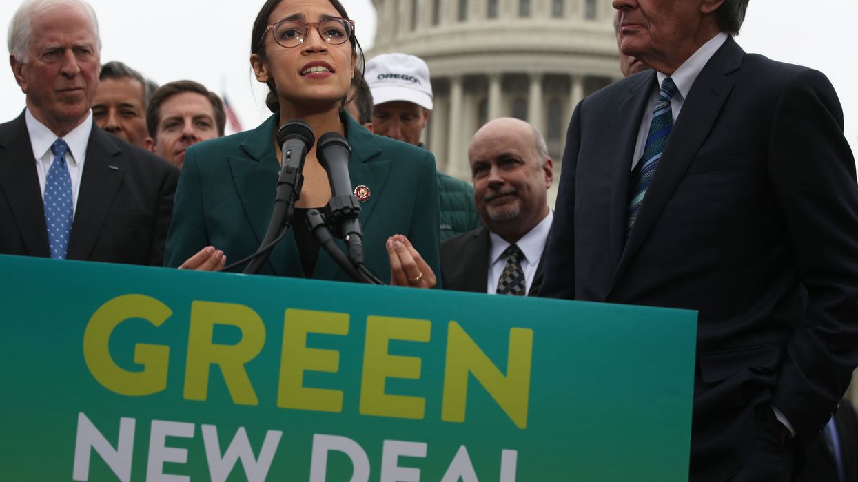 AOC admits Green New Deal requires 'massive gov't intervention,' then criticizes the right for similar claims