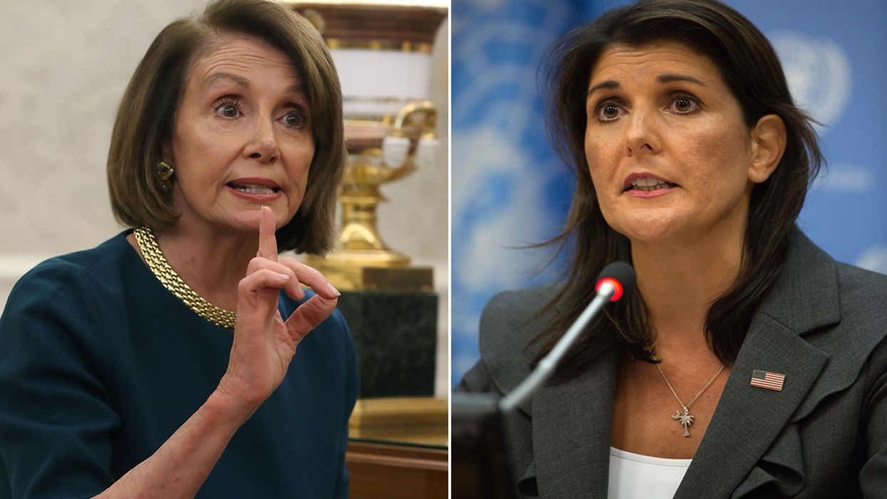 Nancy Pelosi exploits Judeo-Christian values to score political points. Nikki Haley makes her pay.