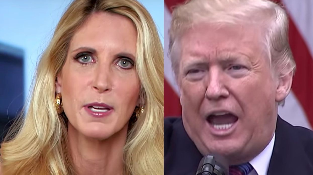 Trump says Ann Coulter is 'off the reservation' over border wall criticism — she responds furiously