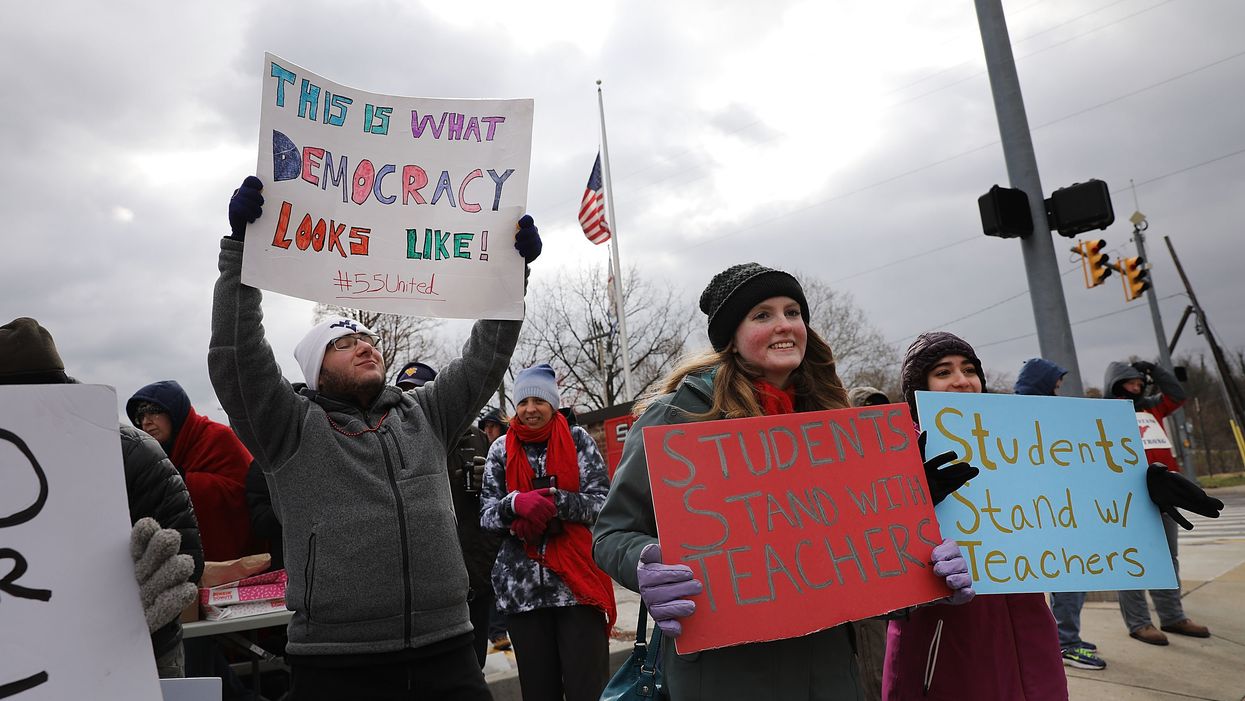 West Virginia teachers' union goes on strike over legislation that would give teachers a big raise. The reason is infuriating.