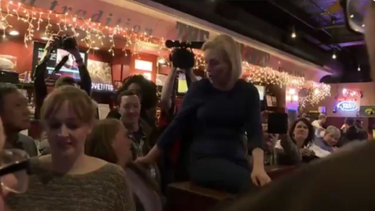 Iowa voter becomes internet phenomenon by ignoring stumping Gillibrand: 'Sorry, I'm just going to get some ranch'