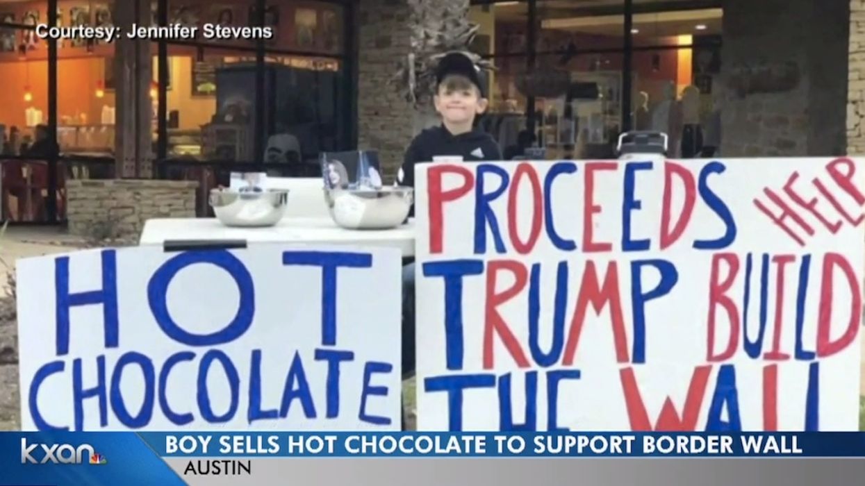 Man calls 7-year-old boy 'little Hitler' over hot chocolate stand fundraiser for Trump's border wall
