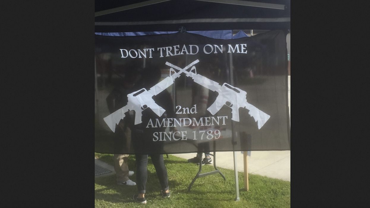 College nixed student group's pro-Second Amendment banner because it includes ​image​ of guns