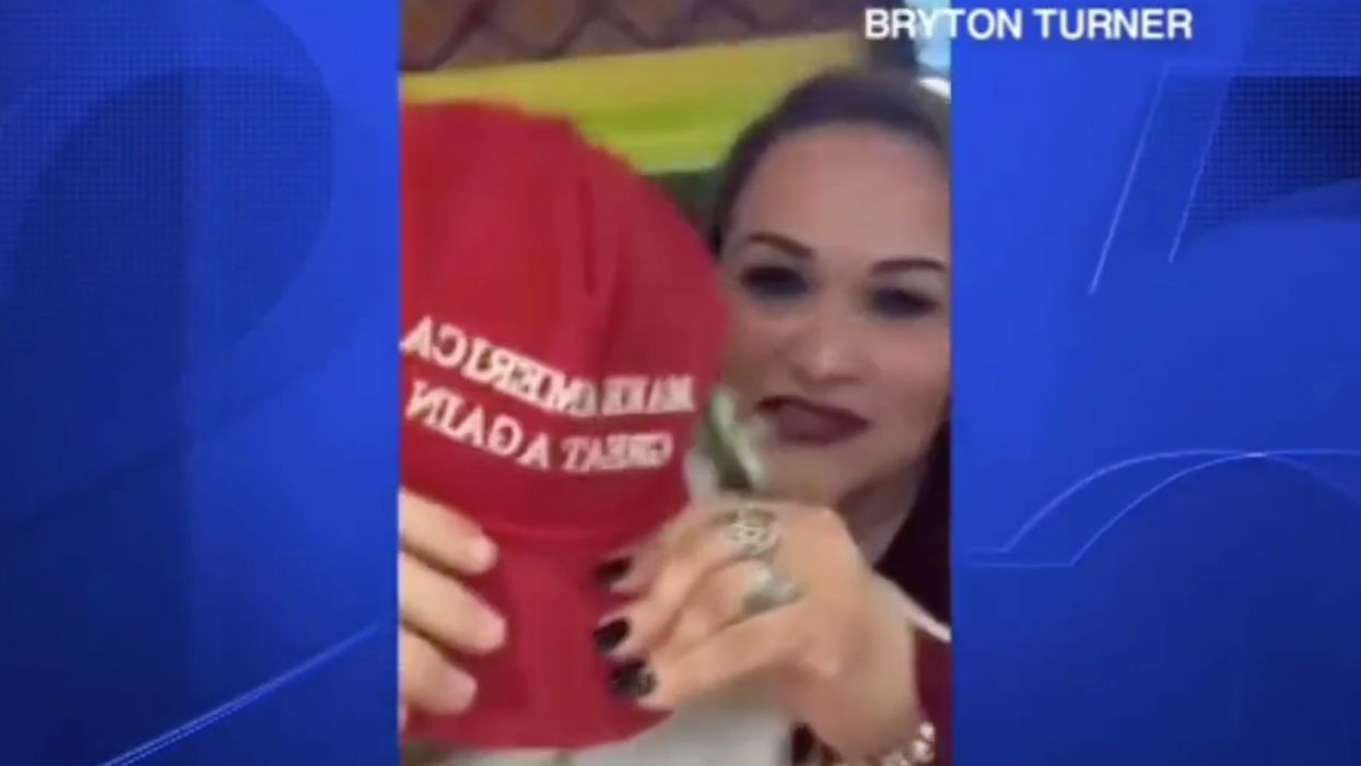 Woman assaults young man wearing MAGA hat at Mexican eatery, says she's actually the victim