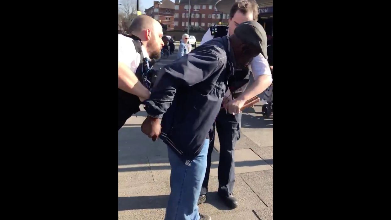 Viral video shows police arresting London street preacher for ‘breaching the peace’: ‘Don’t take my Bible away!’