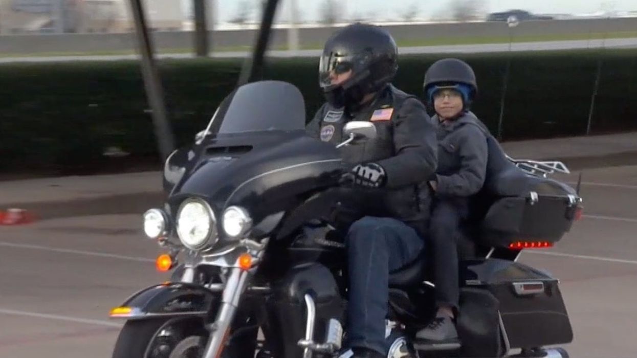 Biker group escorts bullied sixth-grader to school