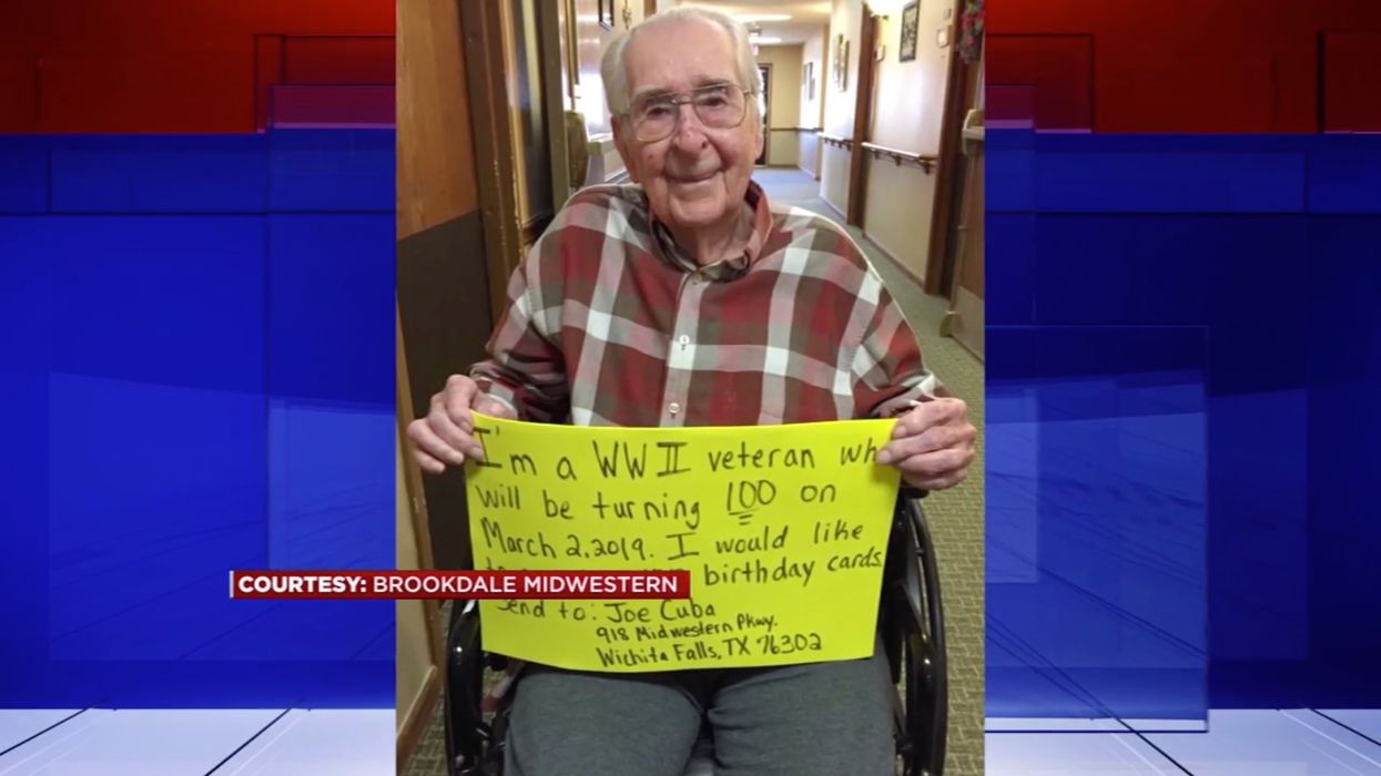WWII vet asks for 100 birthday cards for his 100th birthday. Then something amazing happens.