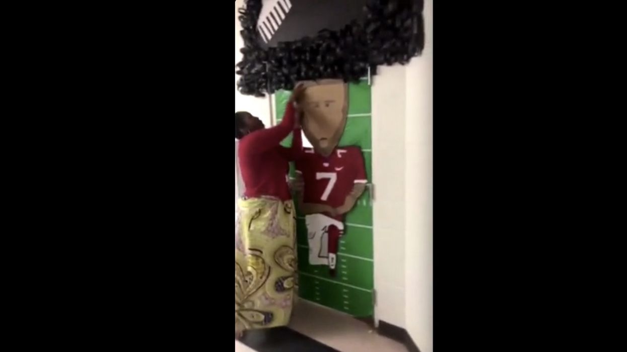 Tearful HS teacher forced to take down Colin Kaepernick poster for Black History Month