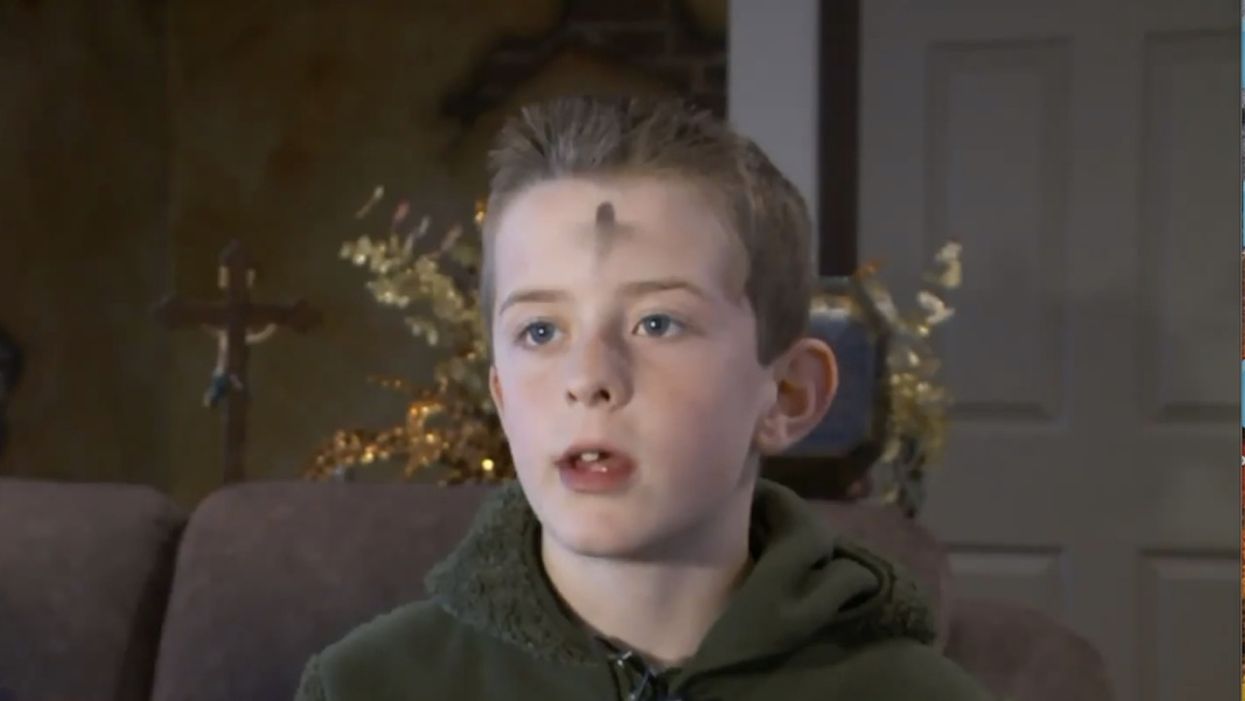 4th-grader comes into school on Ash Wednesday with cross on his forehead — but his teacher isn't down with that