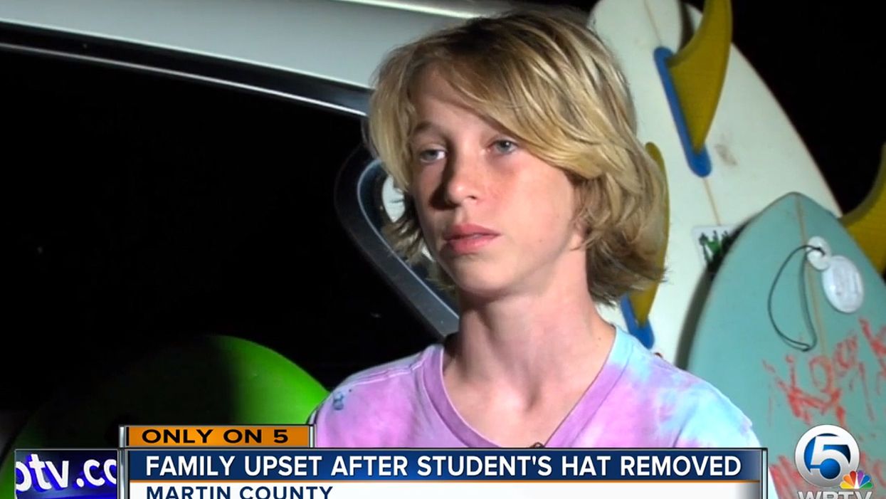 Florida school bus aide yanks MAGA hat off student's head
