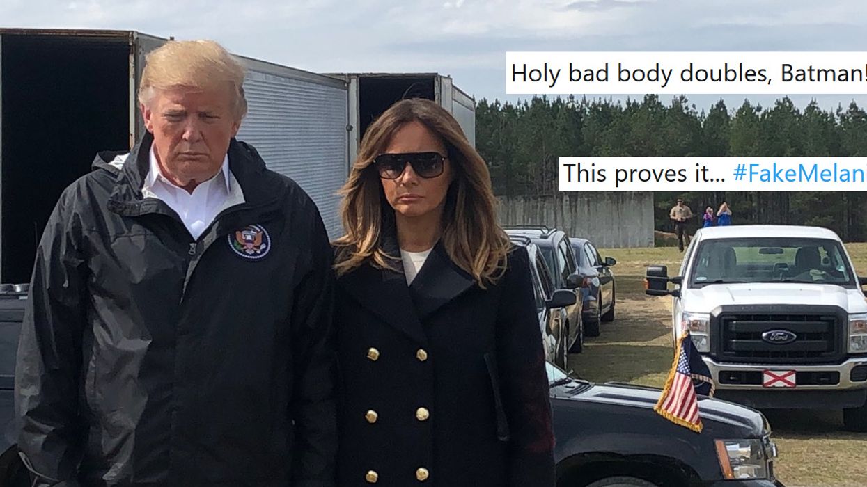 The #FakeMelania conspiracy theory rises again