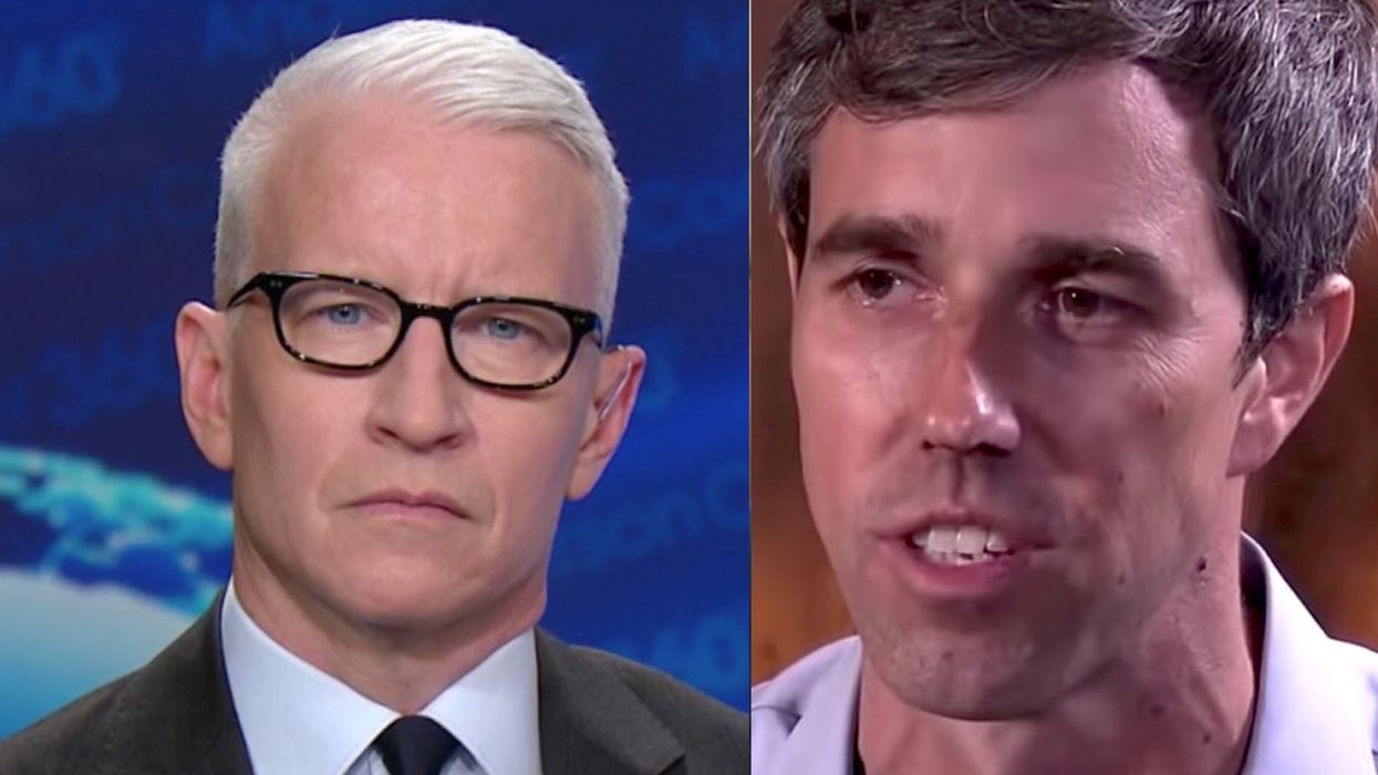 Anderson Cooper notices Beto O'Rourke has a lot of merchandise on his website, not a lot of substance