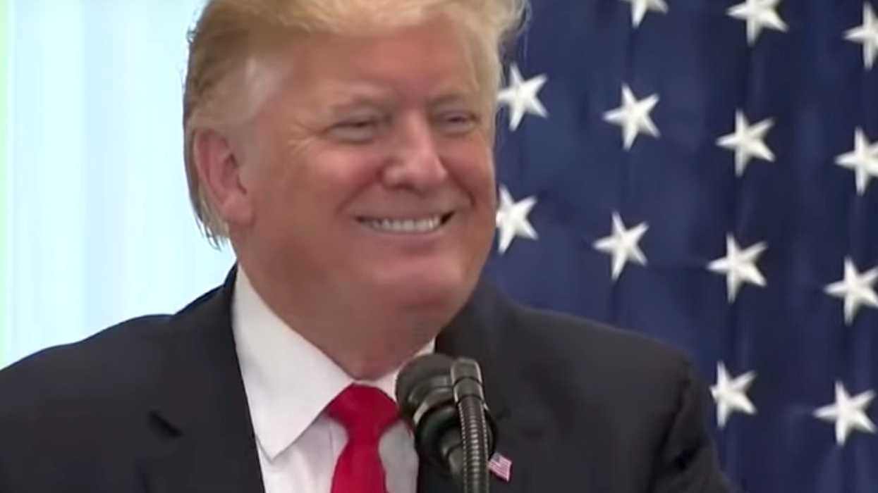 Here's why Trump tweeted a $100K check — and why liberals erupted in anger over it