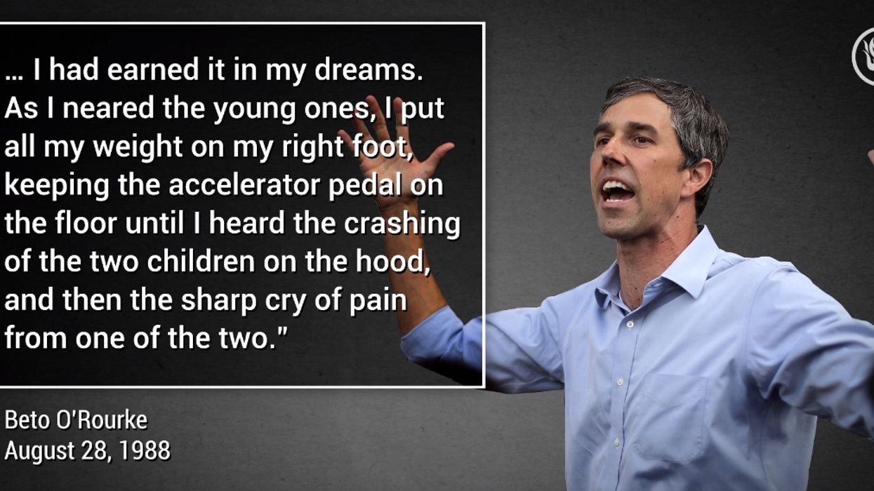 'I heard the crashing of the two children on the hood': Beto's twisted murder fantasy and secret hacker cult