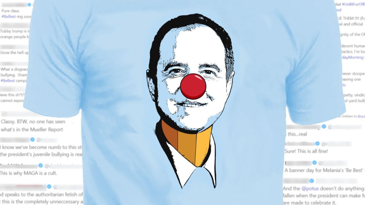 Team Trump releases 'Little Pencil-Neck Adam Schiff' tee