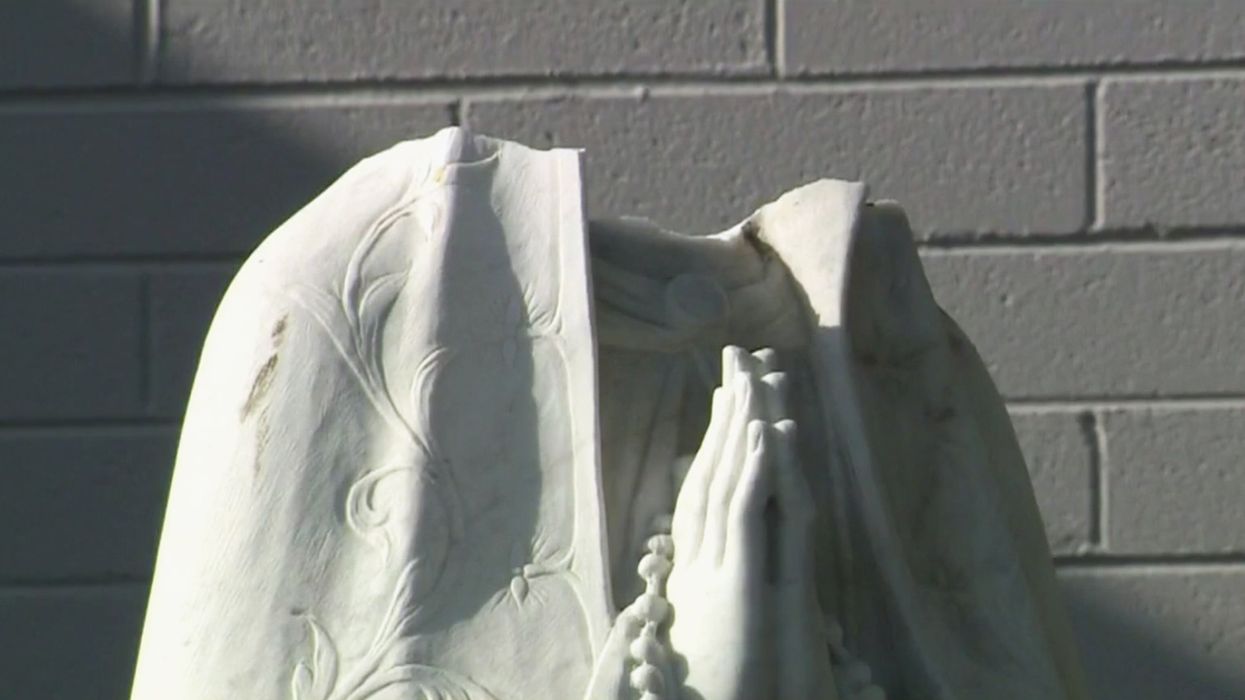 Vandal targeting churches in California beheads Virgin Mary statue