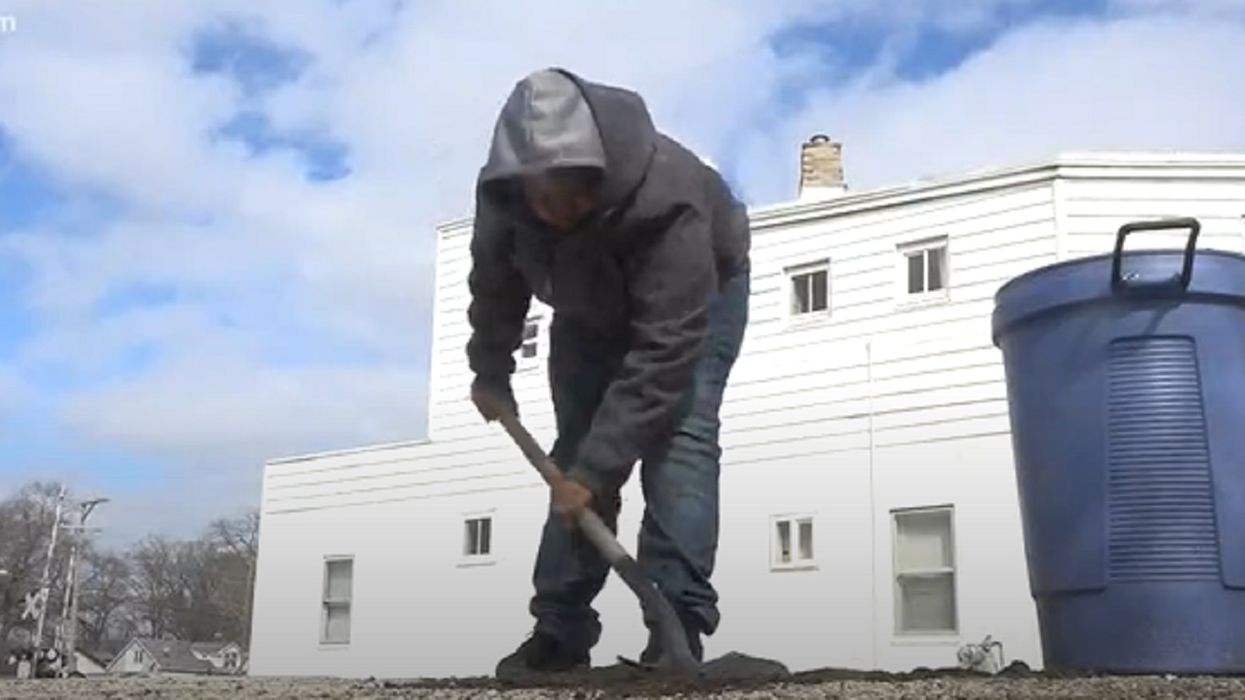 'This lil' boy is out here fixin' the street': Footage of 12-year-old filling in potholes goes viral