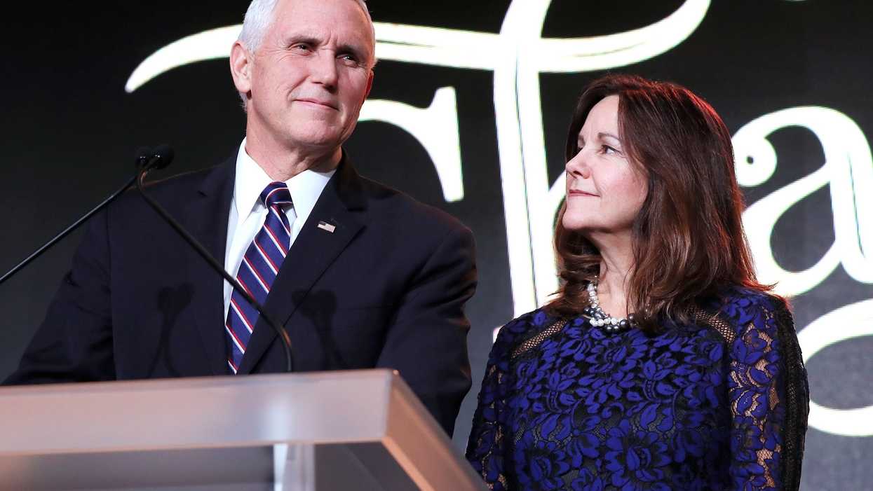Karen Pence reacts to Democrat Pete Buttigieg's targeting of her husband