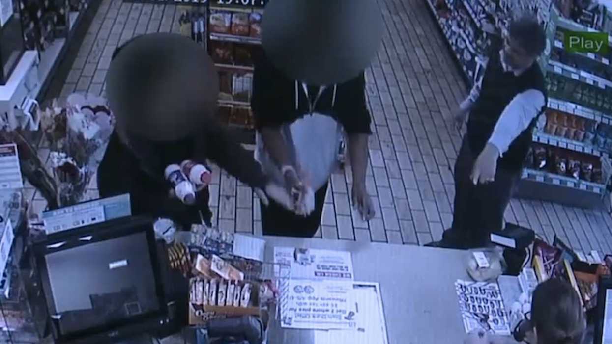 7-Eleven owner confronts shoplifting teen who says he and younger brother are hungry. The owner responds in an amazing way.