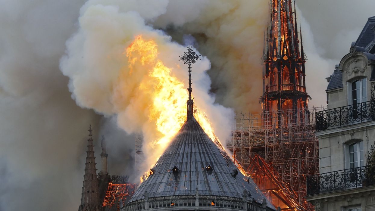 The Notre Dame Cathedral in Paris is engulfed in flames (VIDEO)