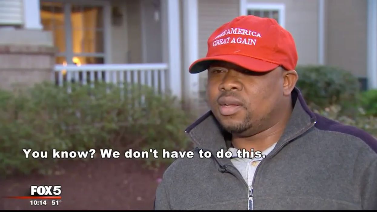 West Africa immigrant says two men assaulted, robbed him because of his MAGA hat