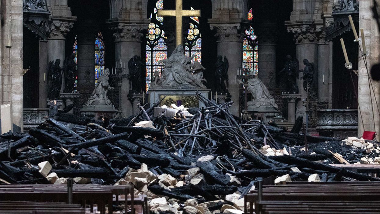 Photos: Much of Notre Dame Cathedral's structure and artifacts miraculously survive the destructive fire