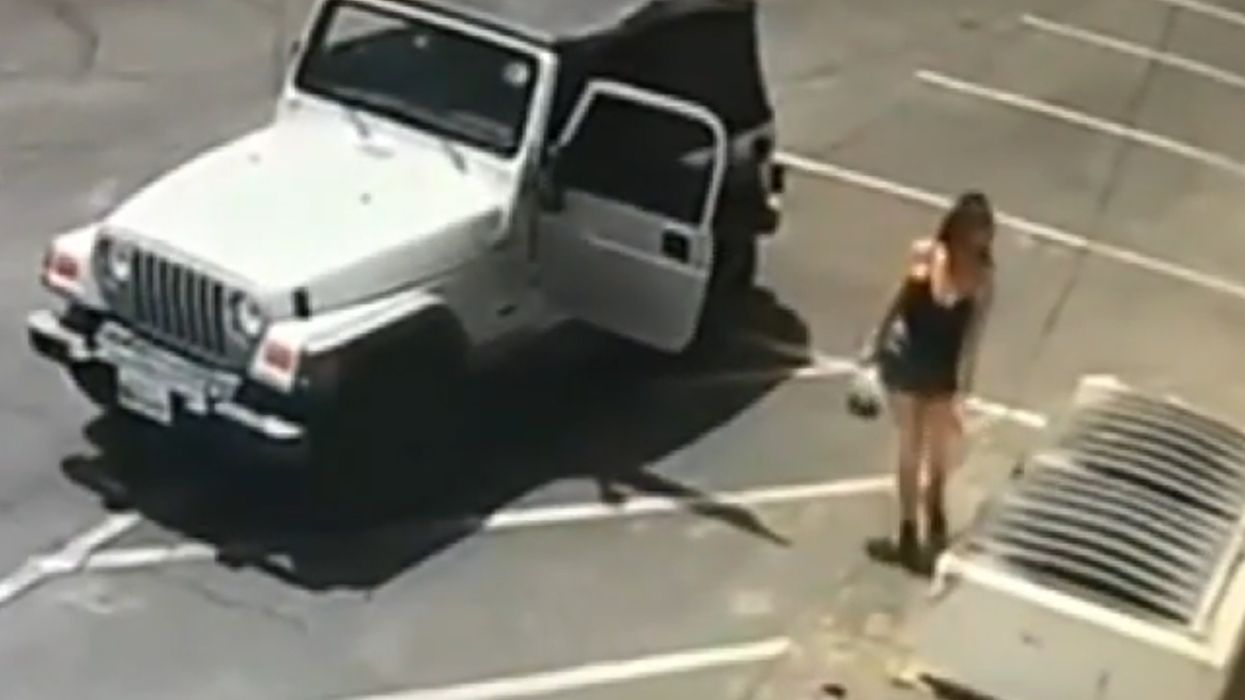 WATCH: California woman caught on camera dumping bag of newborn puppies at dumpster