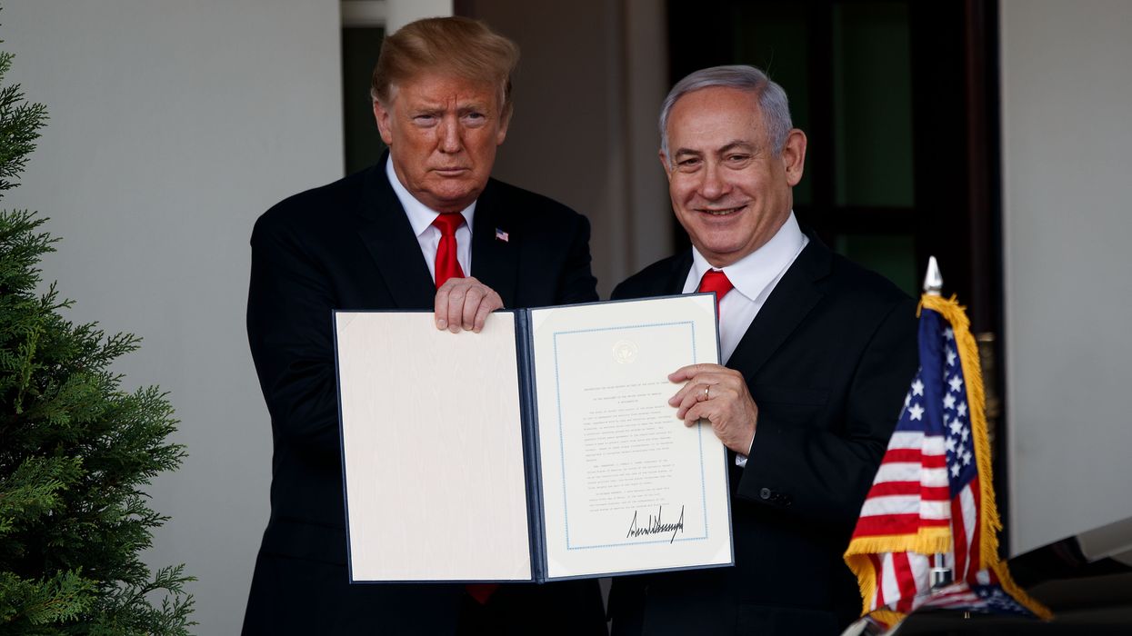 Israeli PM Netanyahu pledges to name Golan town after President Trump in a gesture of gratitude